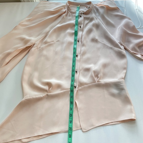 Roland Mouret Silk Haynes Women Top sz 6 Asymmetric Modern Statement Feminine - Picture 15 of 15